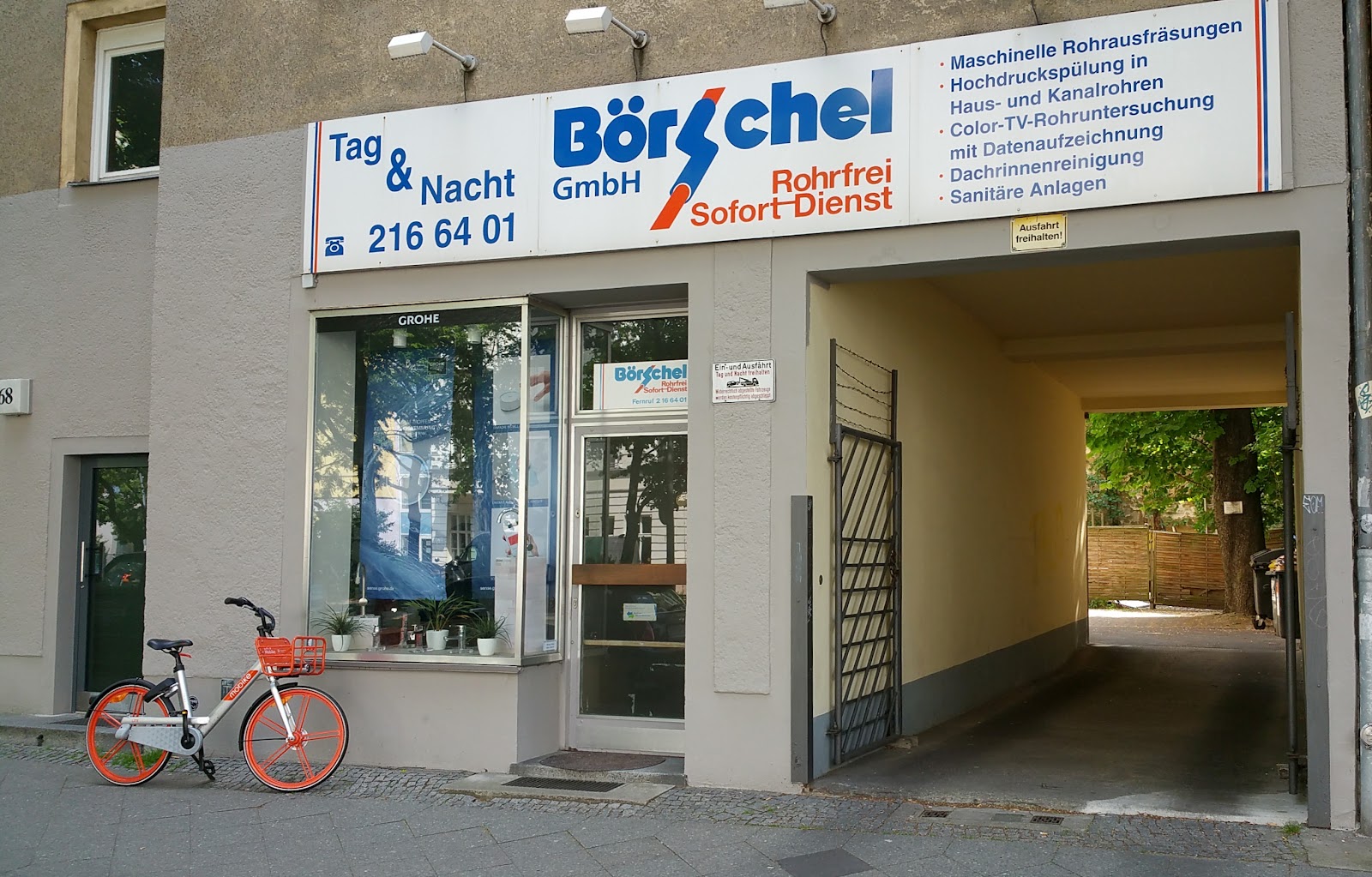 Börschel Rohrfrei- Sofortdienst GmbH in Berlin – Betriebsansicht